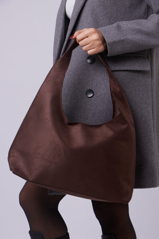 Elizabeth Bag - Suede Brown