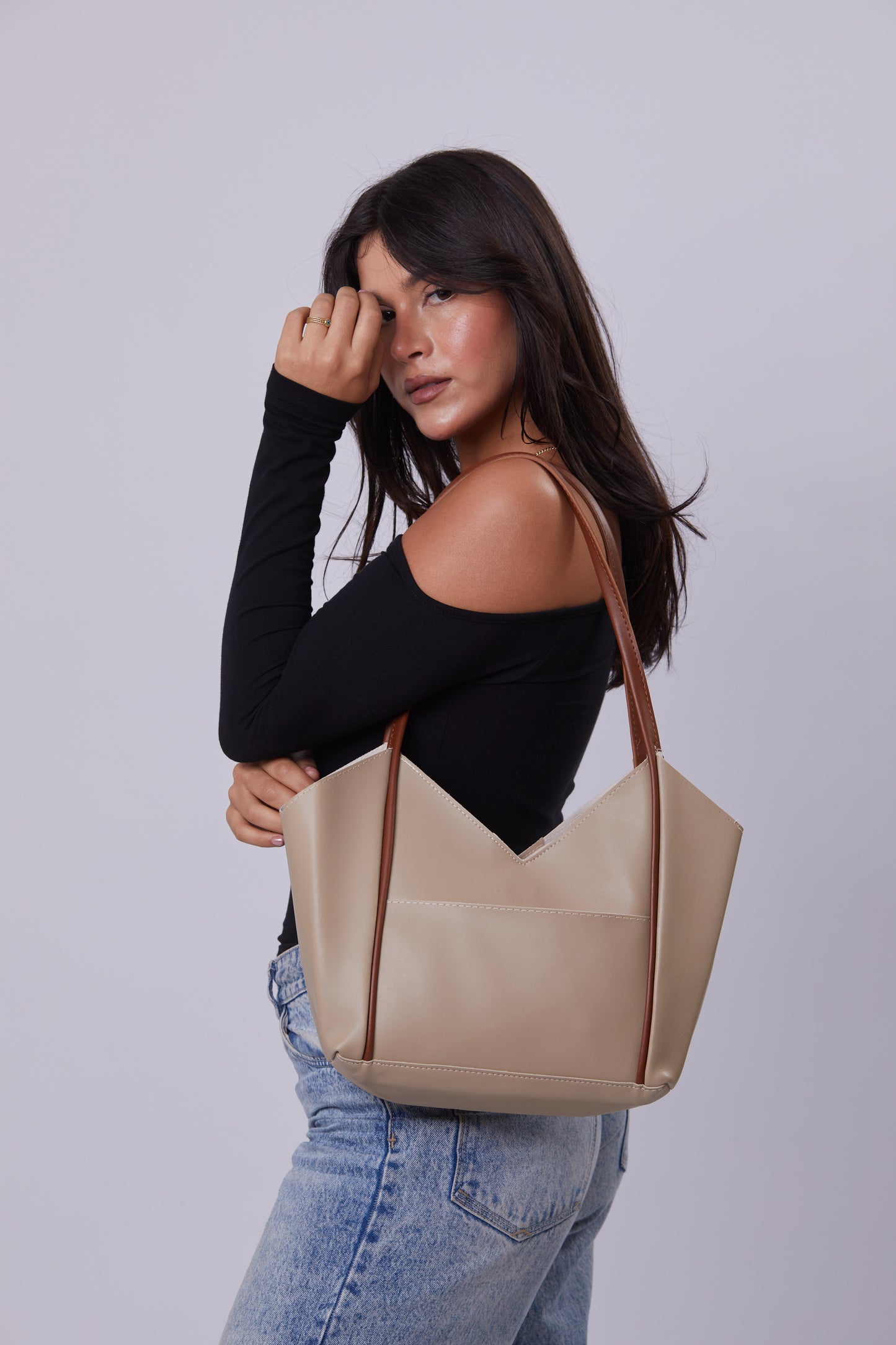 Molly Bag - Beige & Havane