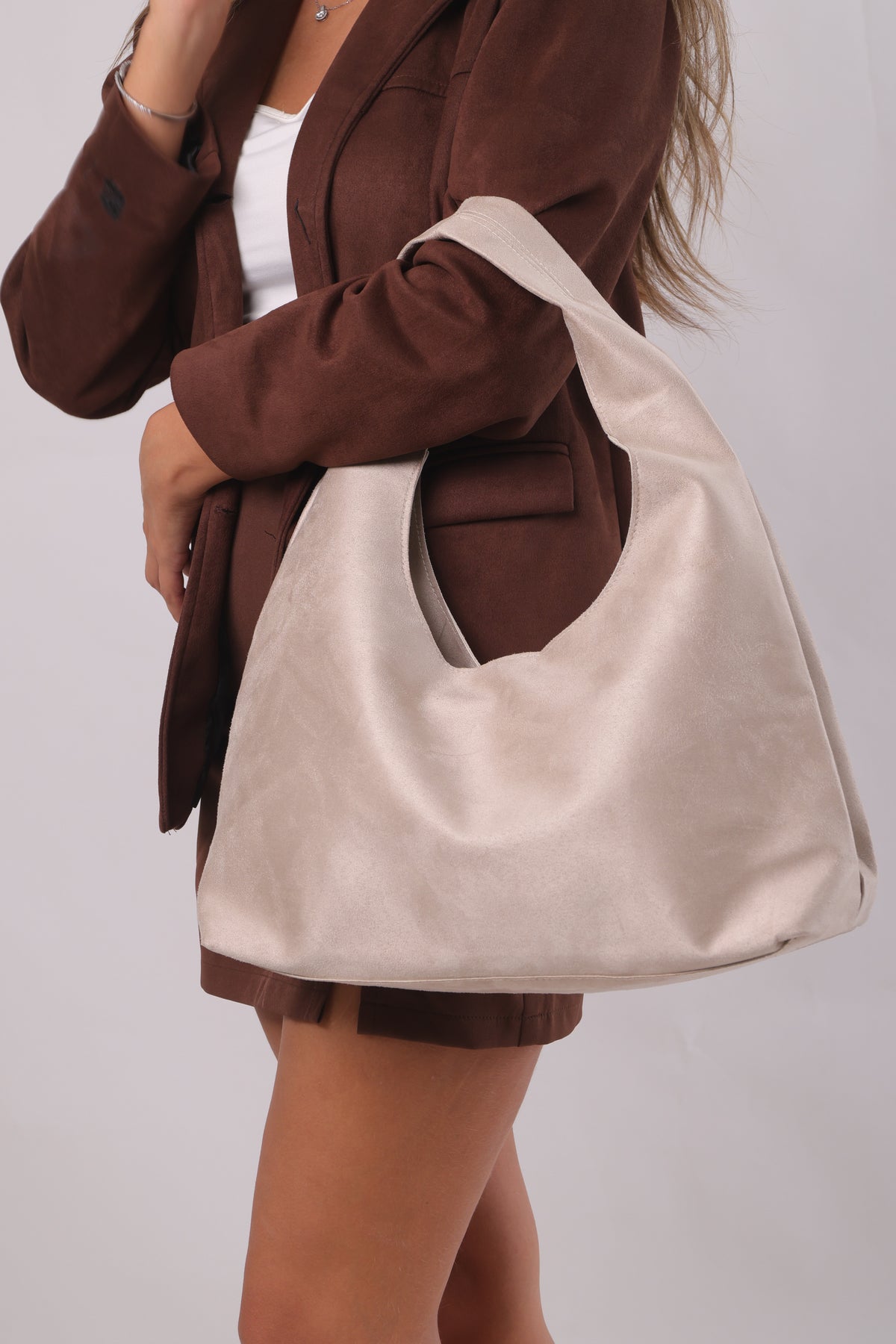 Elizabeth Bag - Suede Beige