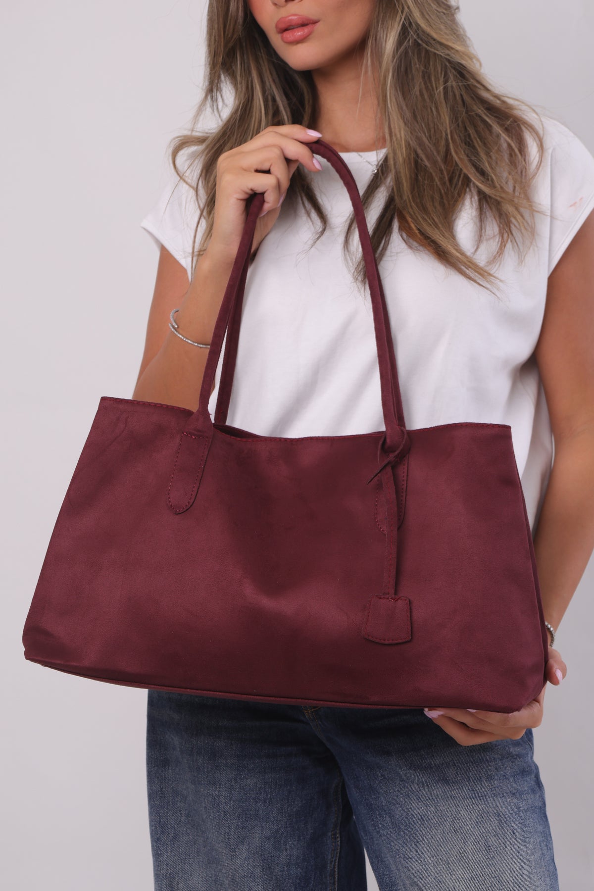 Annabelle Bag - Suede Burgundy
