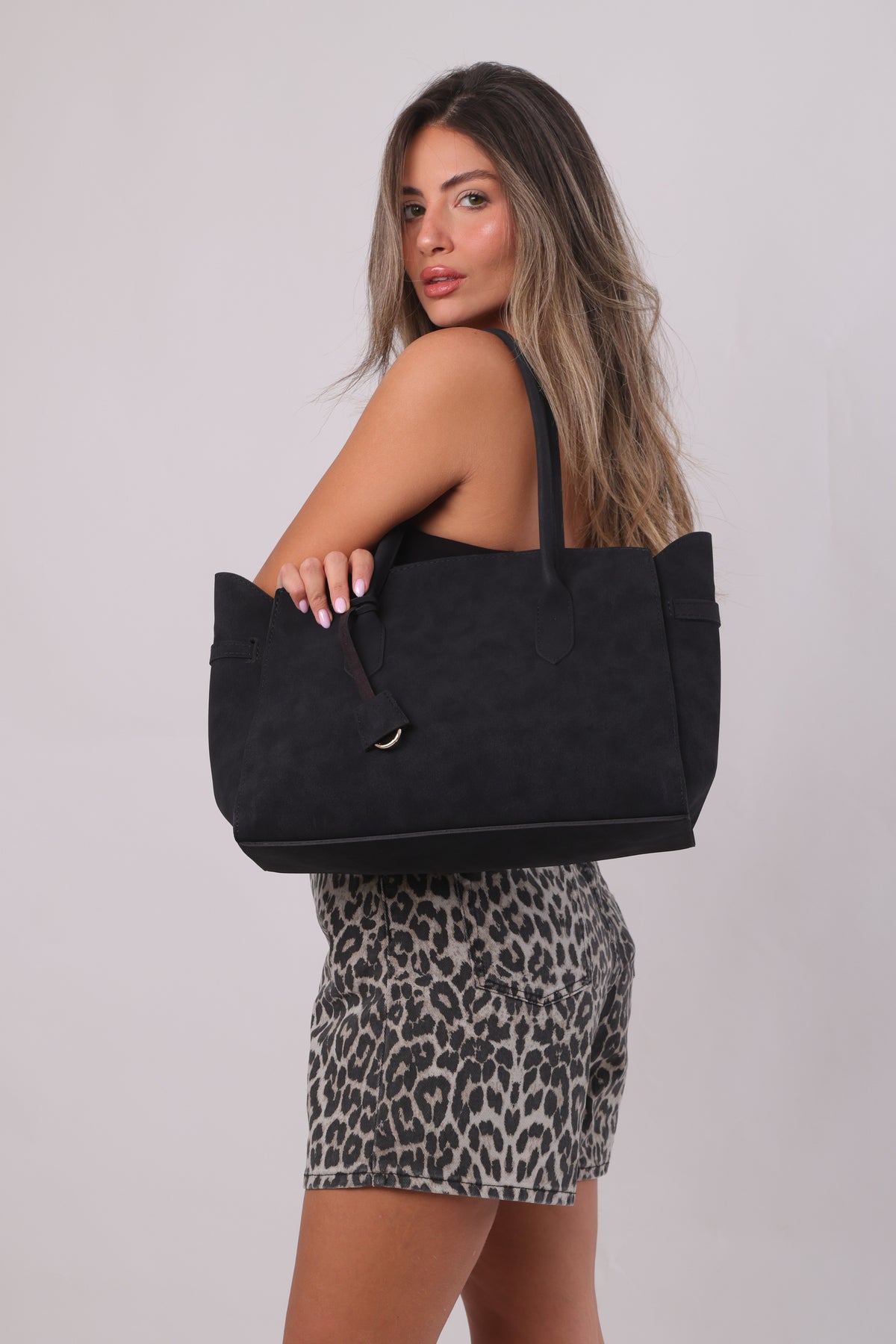Catalina Bag - Suede Black