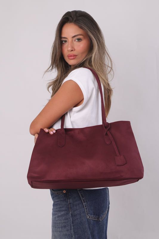 Annabelle Bag - Suede Burgundy