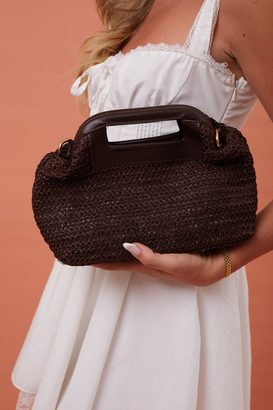 Pearl Clutch - Brown