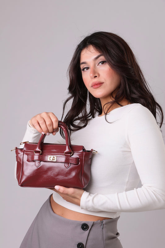 Valeria Bag - Burgundy