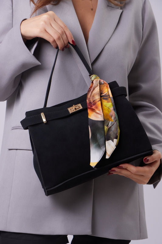 Ava Bag - Suede Black