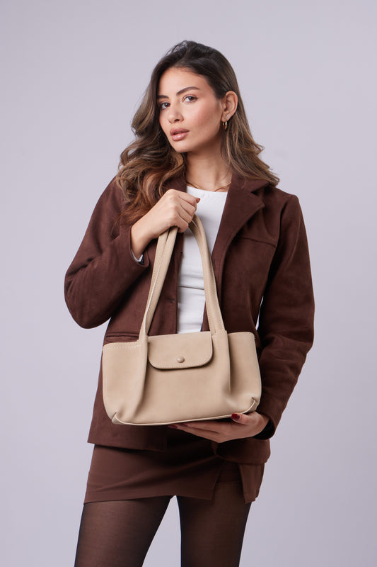 Talia Bag - Suede Beige