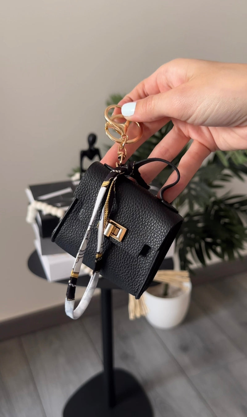 Designer Bag Charm - Black