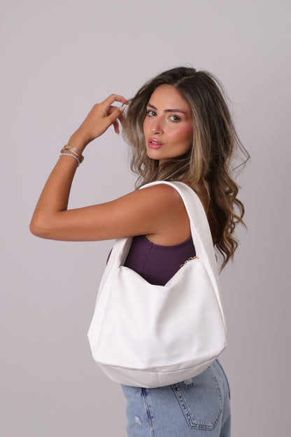 Vivianne Slouchy Bag - White