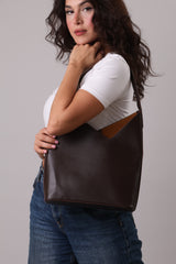Asymmetrical Bag - Brown