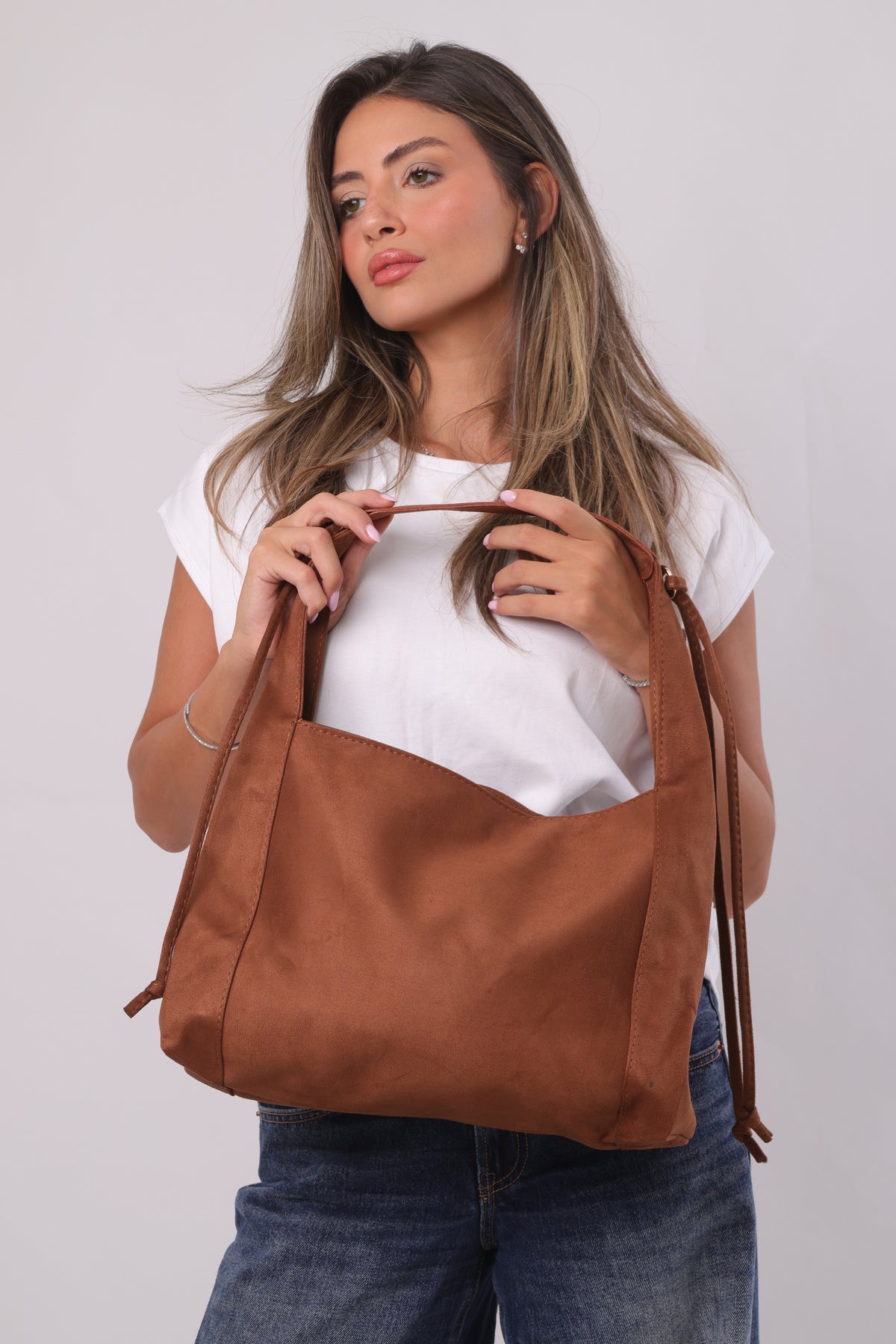 Erica Bag - Suede Havane