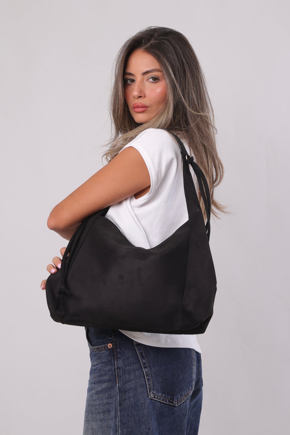 Erica Bag - Suede Black