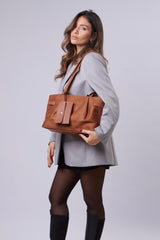 Evie Bag - Suede Havane