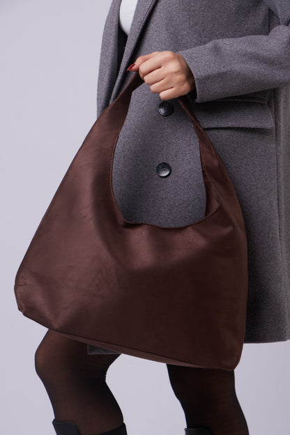 Elizabeth Bag - Suede Brown