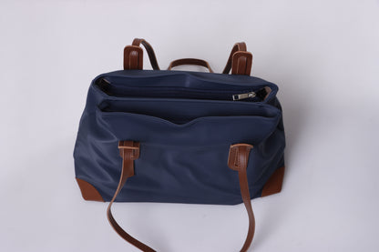 Emily Bag - Navy & Camel
