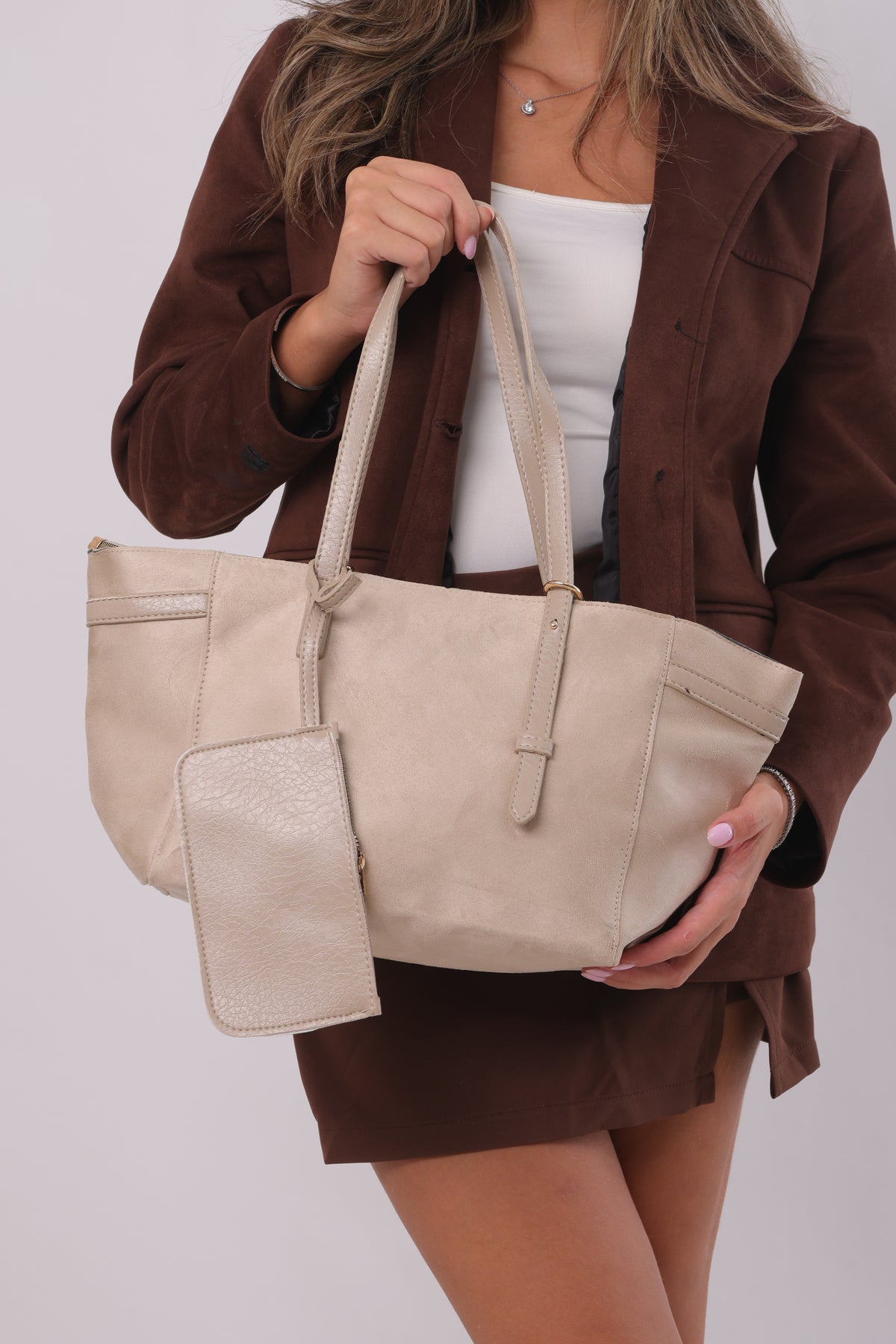 Odilia Bag - Suede Beige