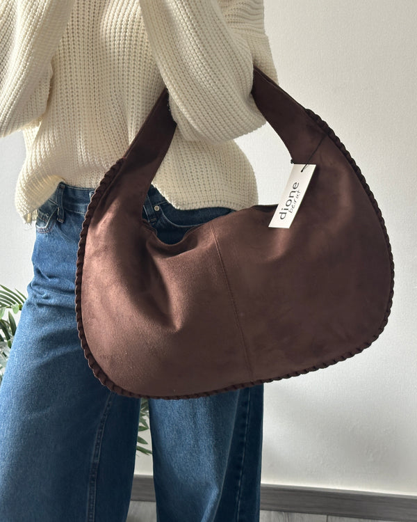 Valentina Bag - Suede Brown