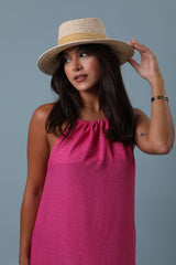 Yellow Band Straw Hat