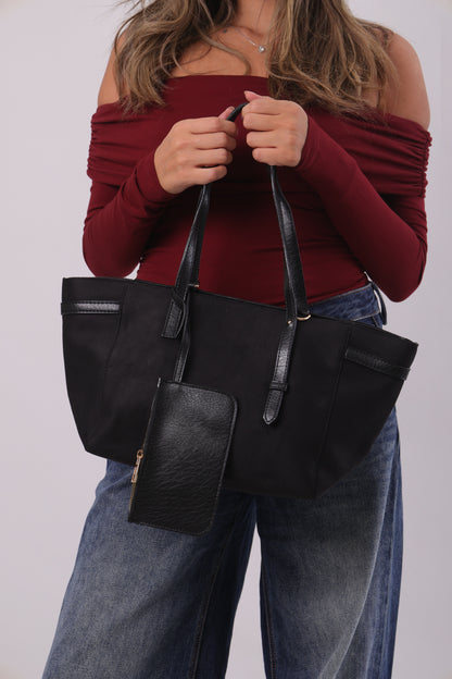 Odilia Bag - Suede Black