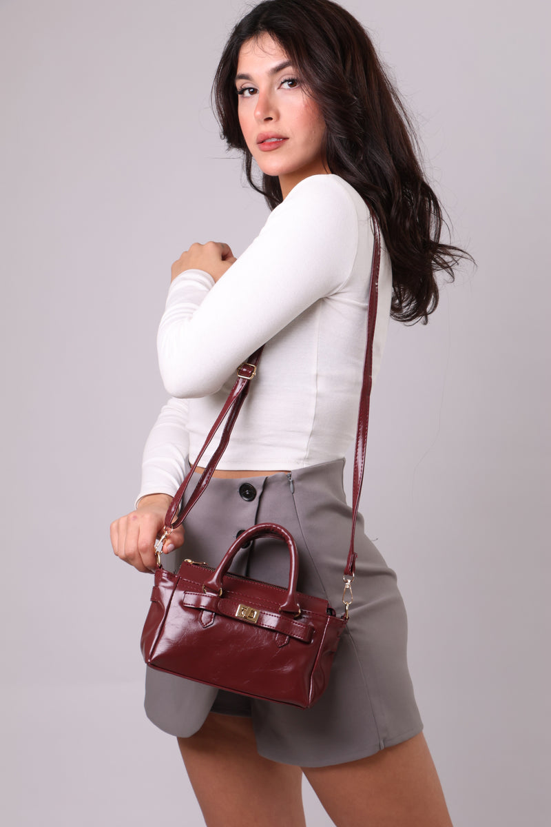 Valeria Bag - Burgundy