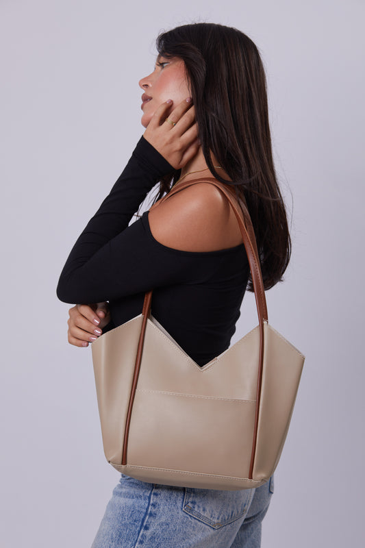 Molly Bag - Beige & Havane