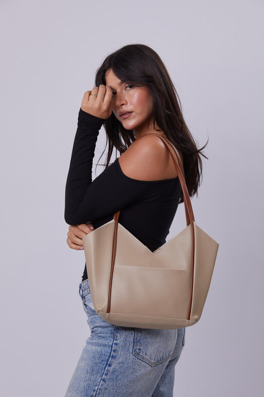 Molly Bag - Beige & Havane