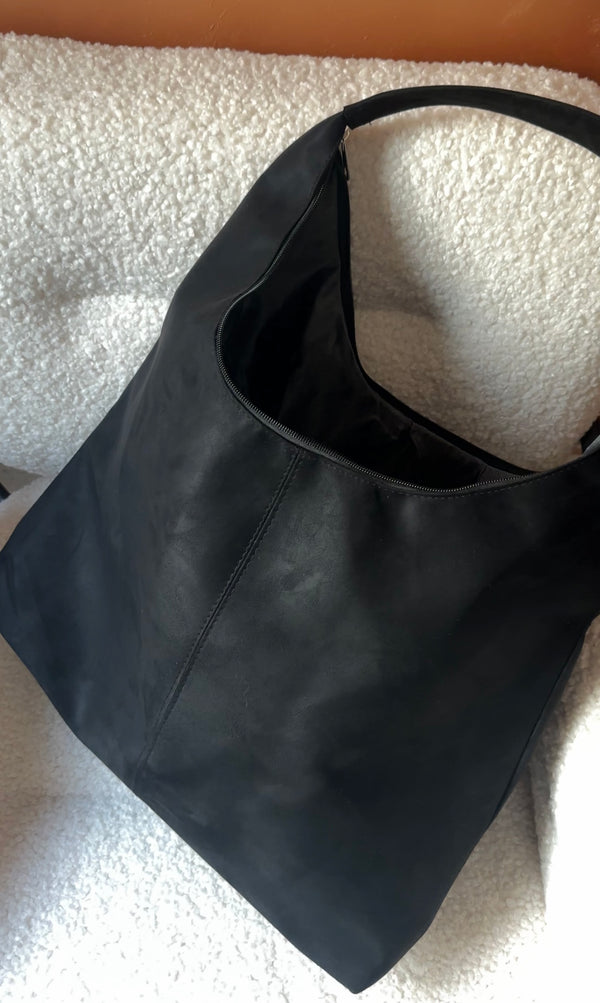 Luna Bag - Suede Black