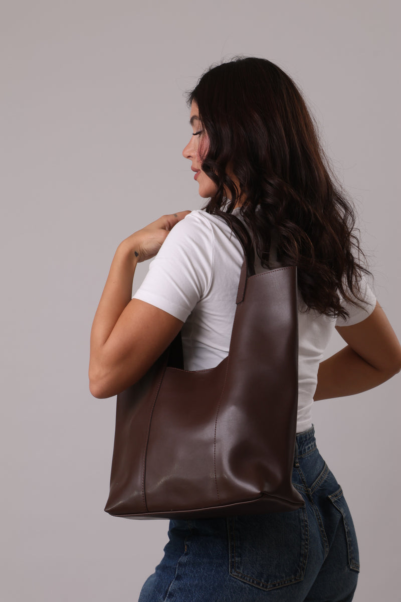 Cut-Out Bag - Brown