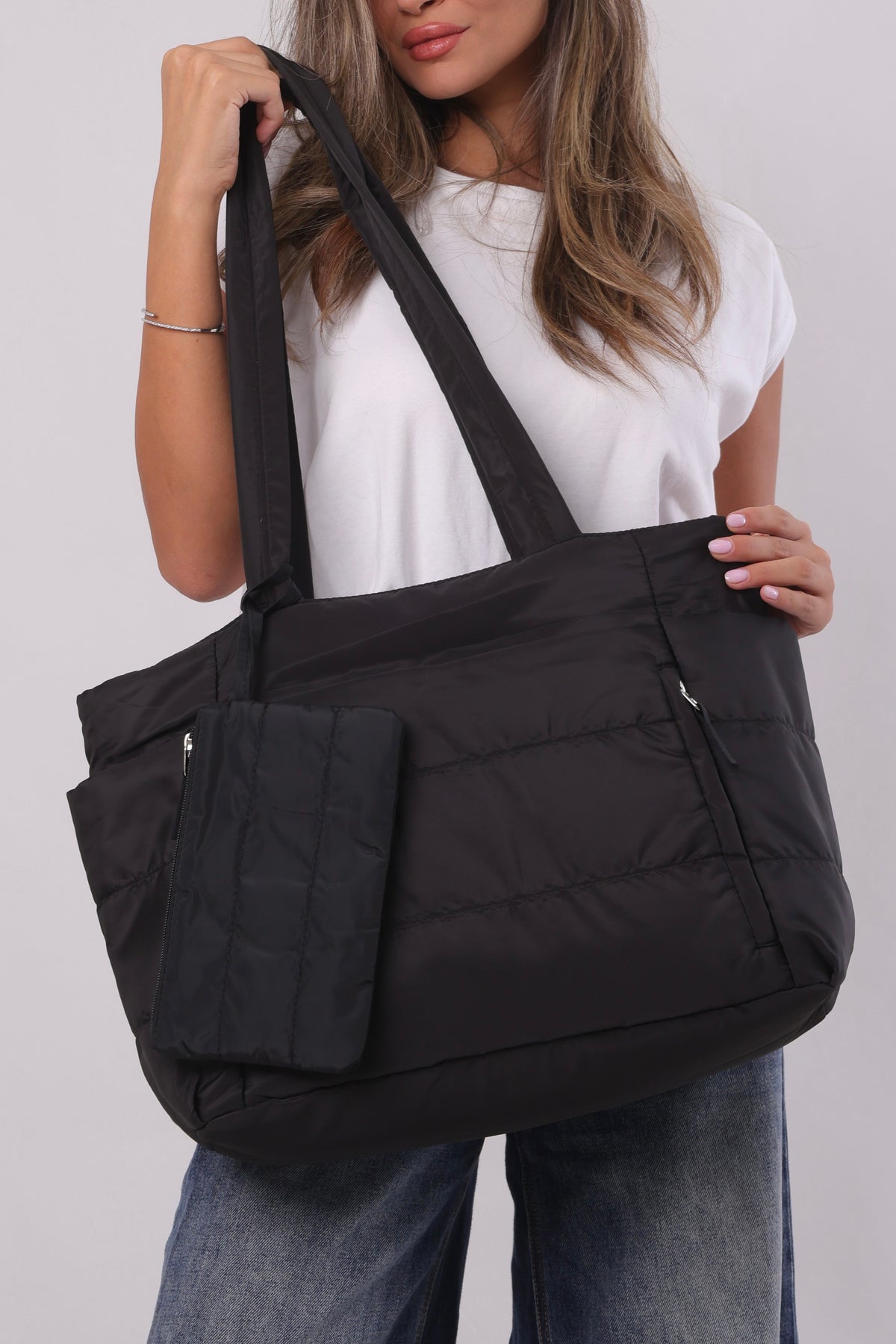 Sila Puffer Bag - Black