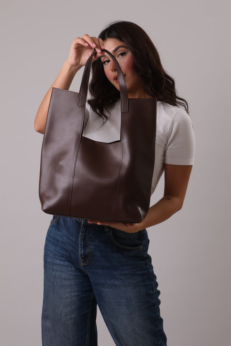 Cut-Out Bag - Brown
