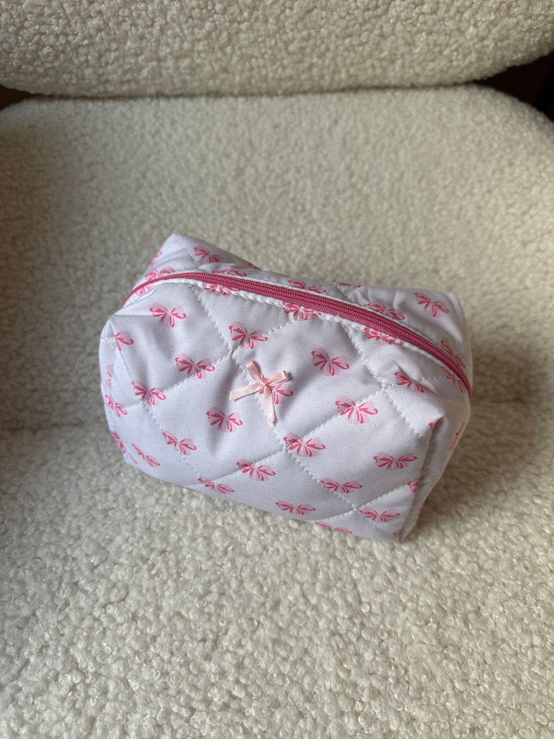 Pink Bows Cosmetic Pouch