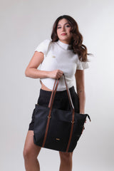 Margot Bag - Black & Camel