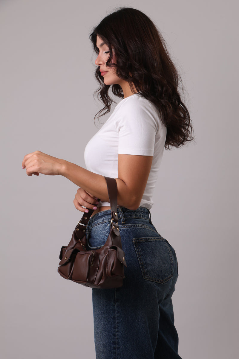 Joana Shoulder Bag - Brown