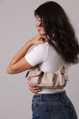 Joana Shoulder Bag - Beige