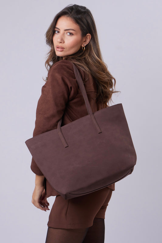 Abigail Bag - Suede Brown