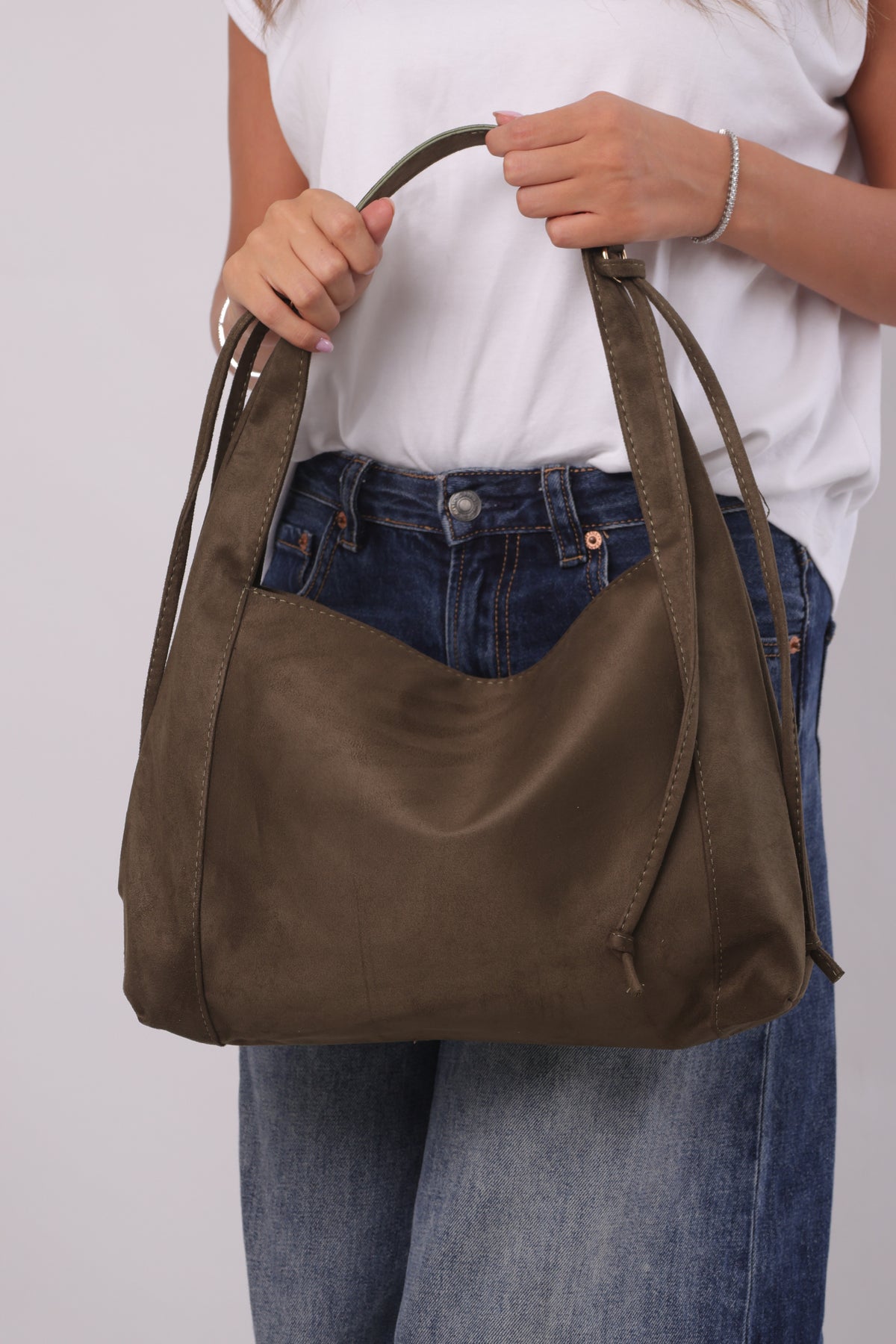Erica Bag - Suede Khaki