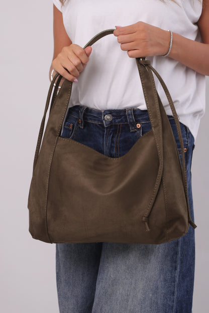 Erica Bag - Suede Khaki