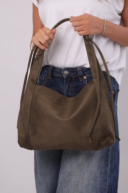 Erica Bag - Suede Khaki