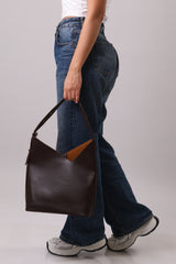 Asymmetrical Bag - Brown