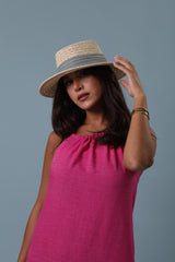 Blue Band Straw Hat