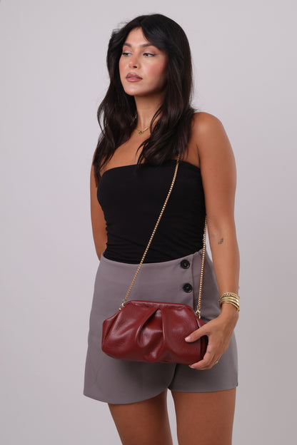 Florence Clutch - Burgundy