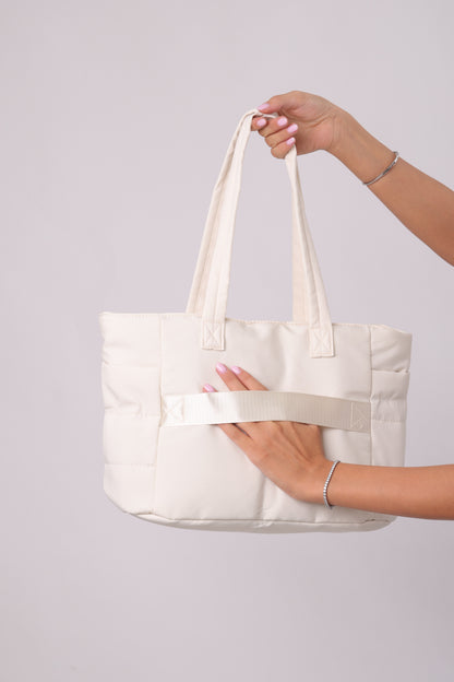 Poppy Puffer Bag - Offwhite