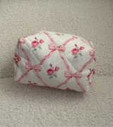 Bows Cosmetic Pouch - Pink