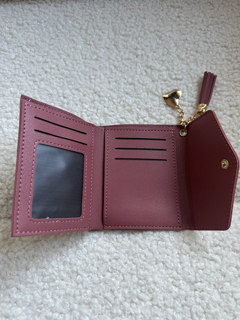 Heart Small Wallet - Purple