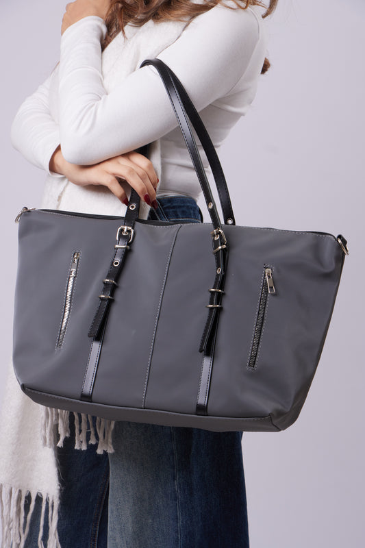 Sia Bag - Gray+Black