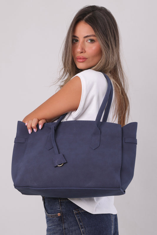 Catalina Bag - Suede Navy