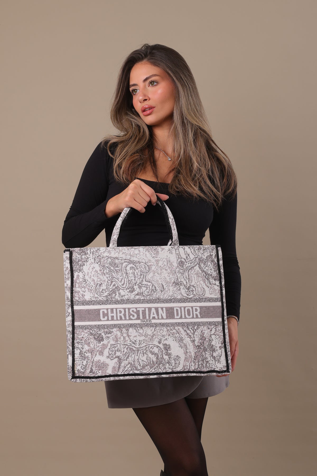 CD Large Tote Bag - Purple