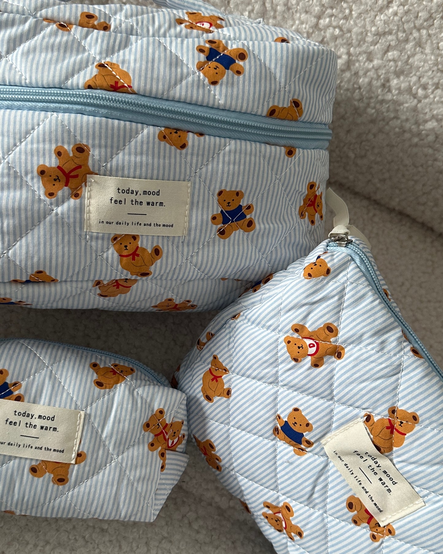 Teddy Pouches - Blue