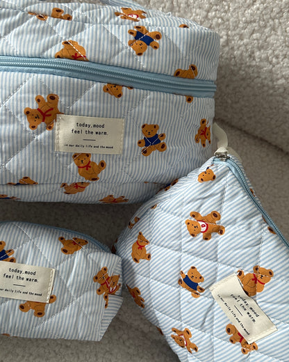 Teddy Pouches - Blue