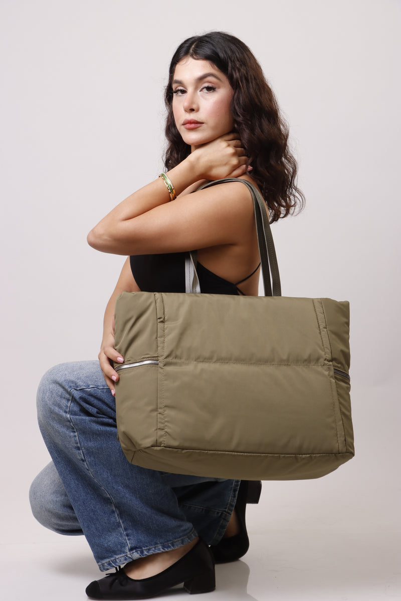 Novi Puffer Bag - Khaki