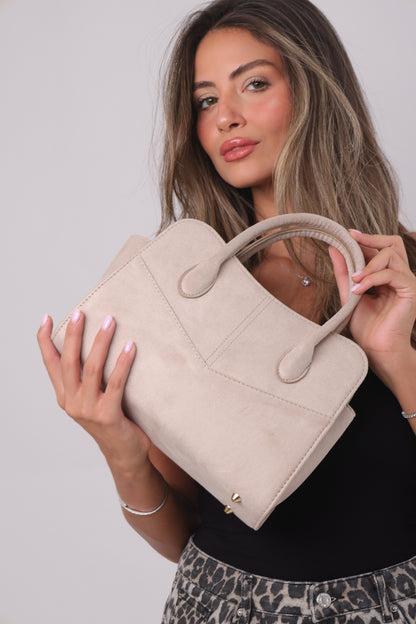 Lux Bag - Suede Beige